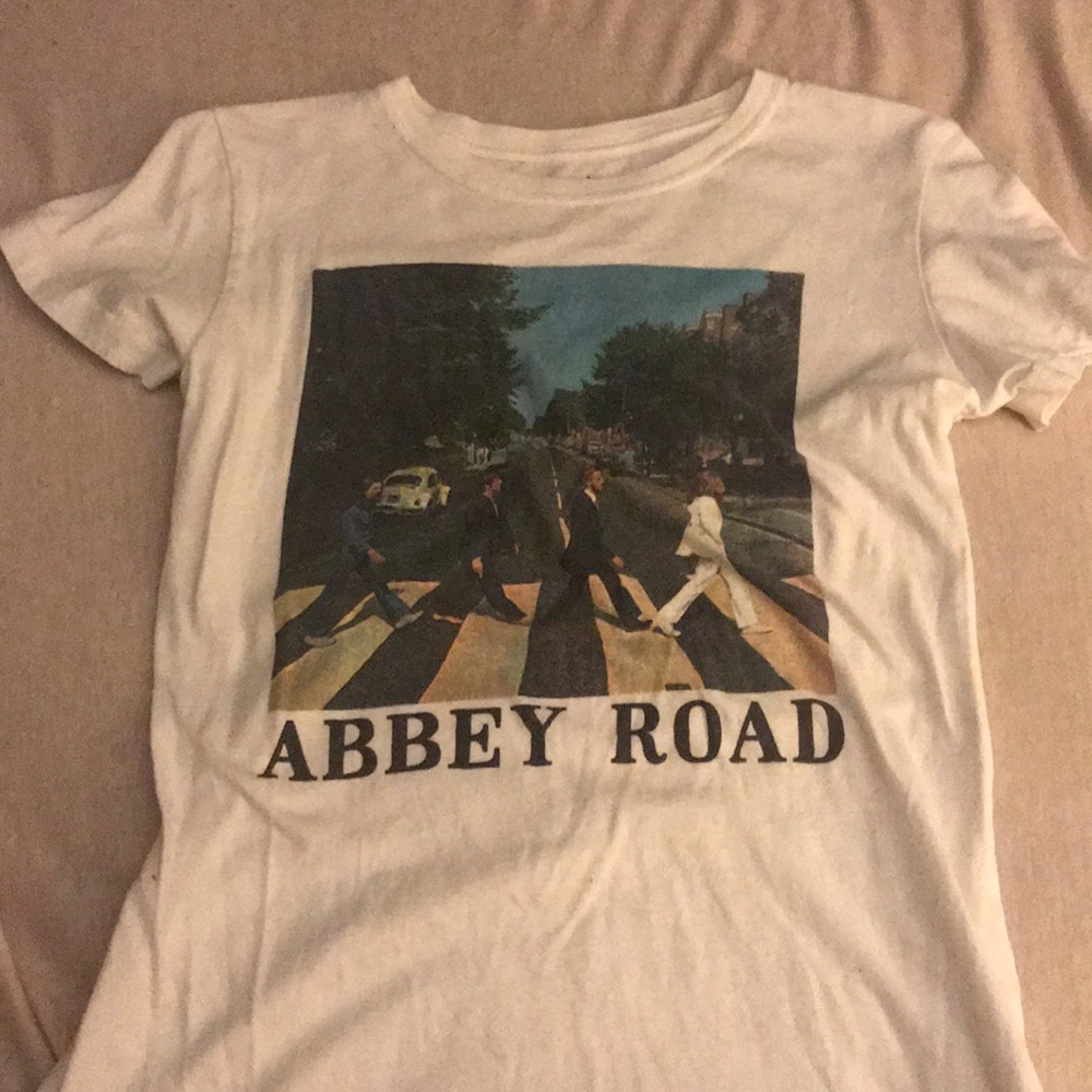 White Beatles Tee
